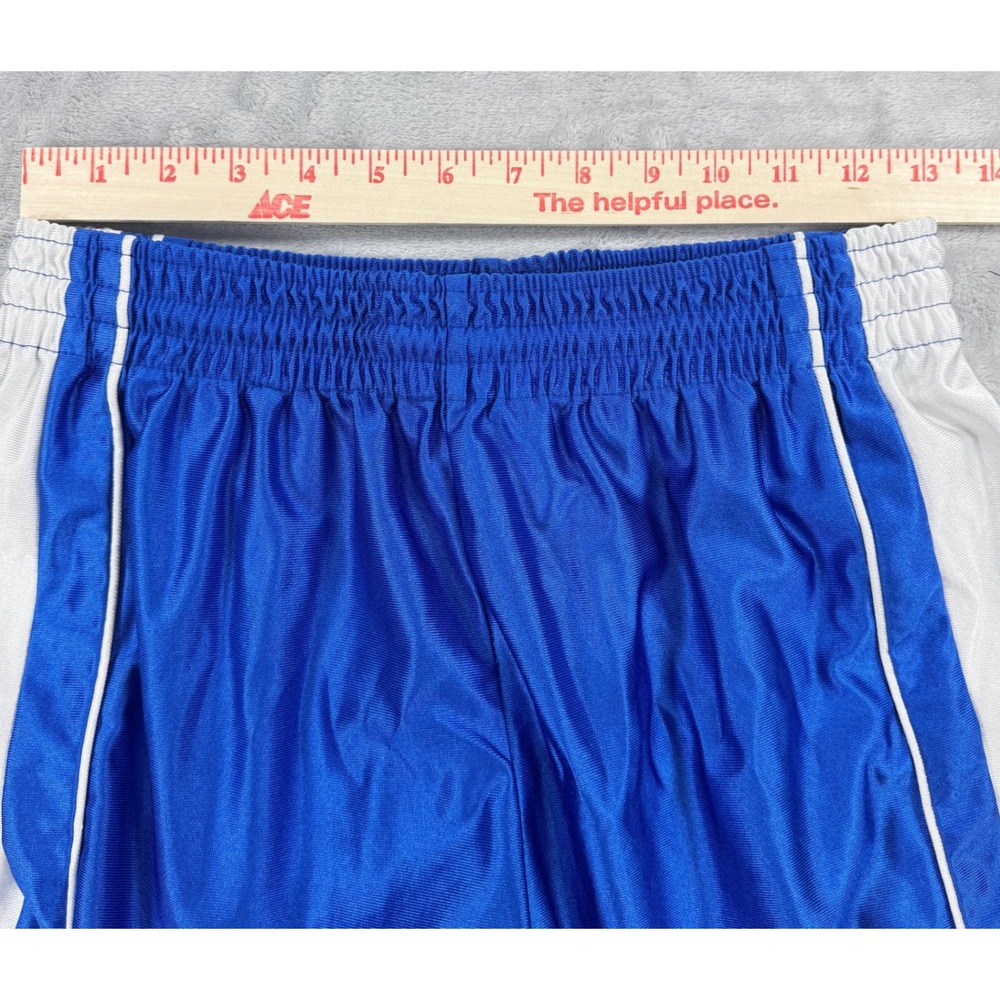VTG TEAMWORK Athletic Apparel Basketball Dazzle Shorts Mens 28-30 Blue White USA - Picture 4 of 9